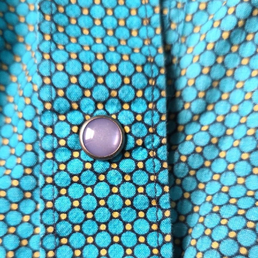 Turquoise Button-Up Shirt - Picture 5 of 5